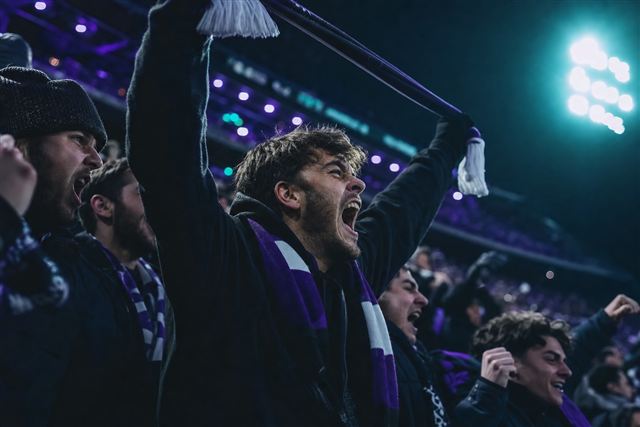 A fan at a match